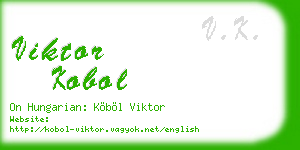 viktor kobol business card